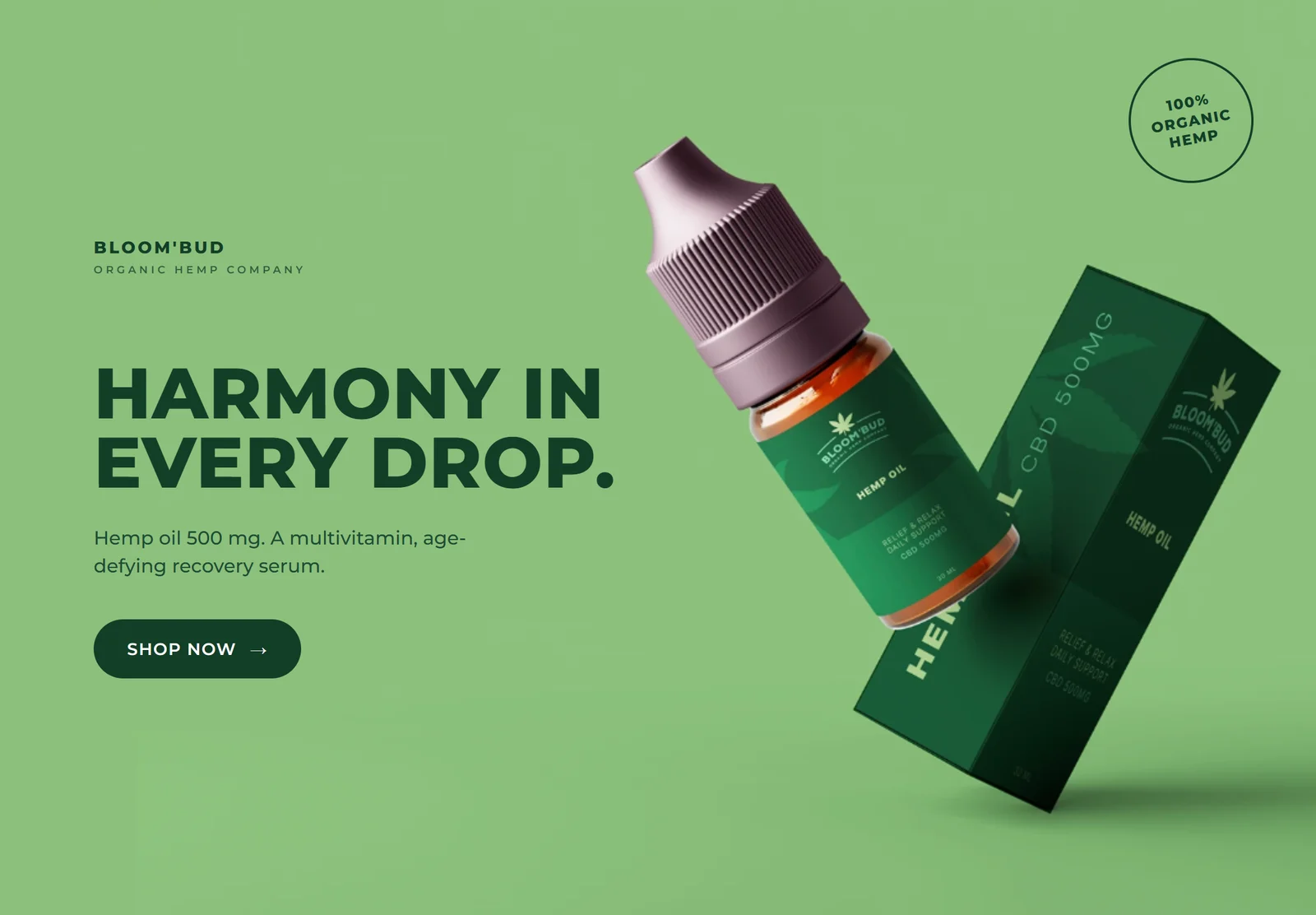 Aviso de Bloom Bud en escritorio